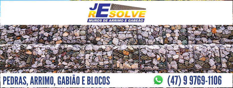 JE MUROS - MUROS DE PEDRAS, ARRIMO, GABIÃO E BLOCOS - MUROS EM JOINVILLE