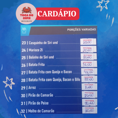 PETISCARIA TOCA DO SIRI